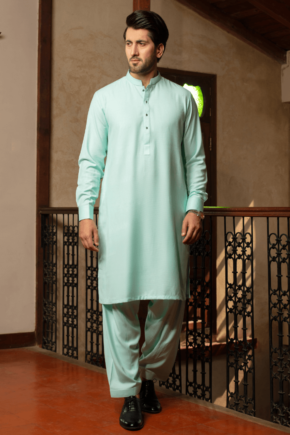 Unstitched Premium Summer Sea Green (4 meter per suit))