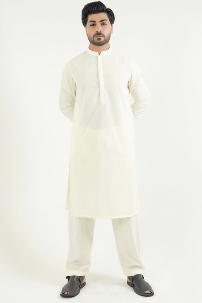 STITCHED SHALWAR WITH KAMEEZ WITH BAN-BEIGE DN-0012