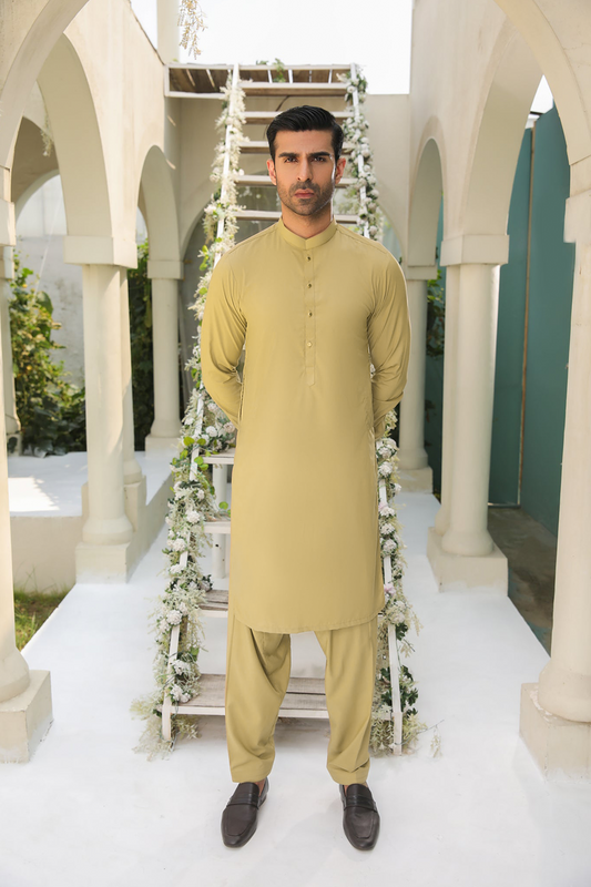 Unstitched Premium Summer Camel Brown (4 meter per suit))